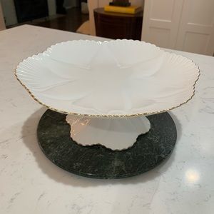 Shelley Dainty White Cake Stand, Made In England